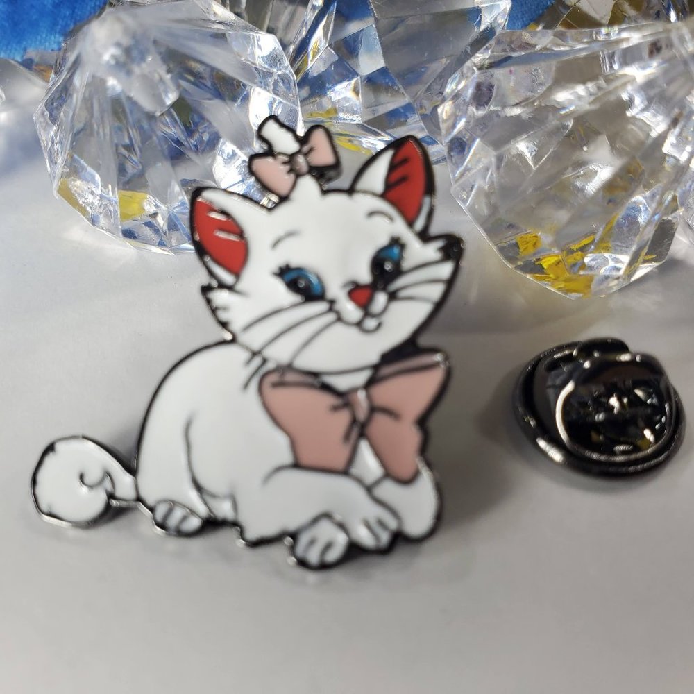 2/$18 Marie Disney Themed Hard Enamel Pin, New